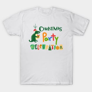 Dinosaur Christmas Party T-Shirt